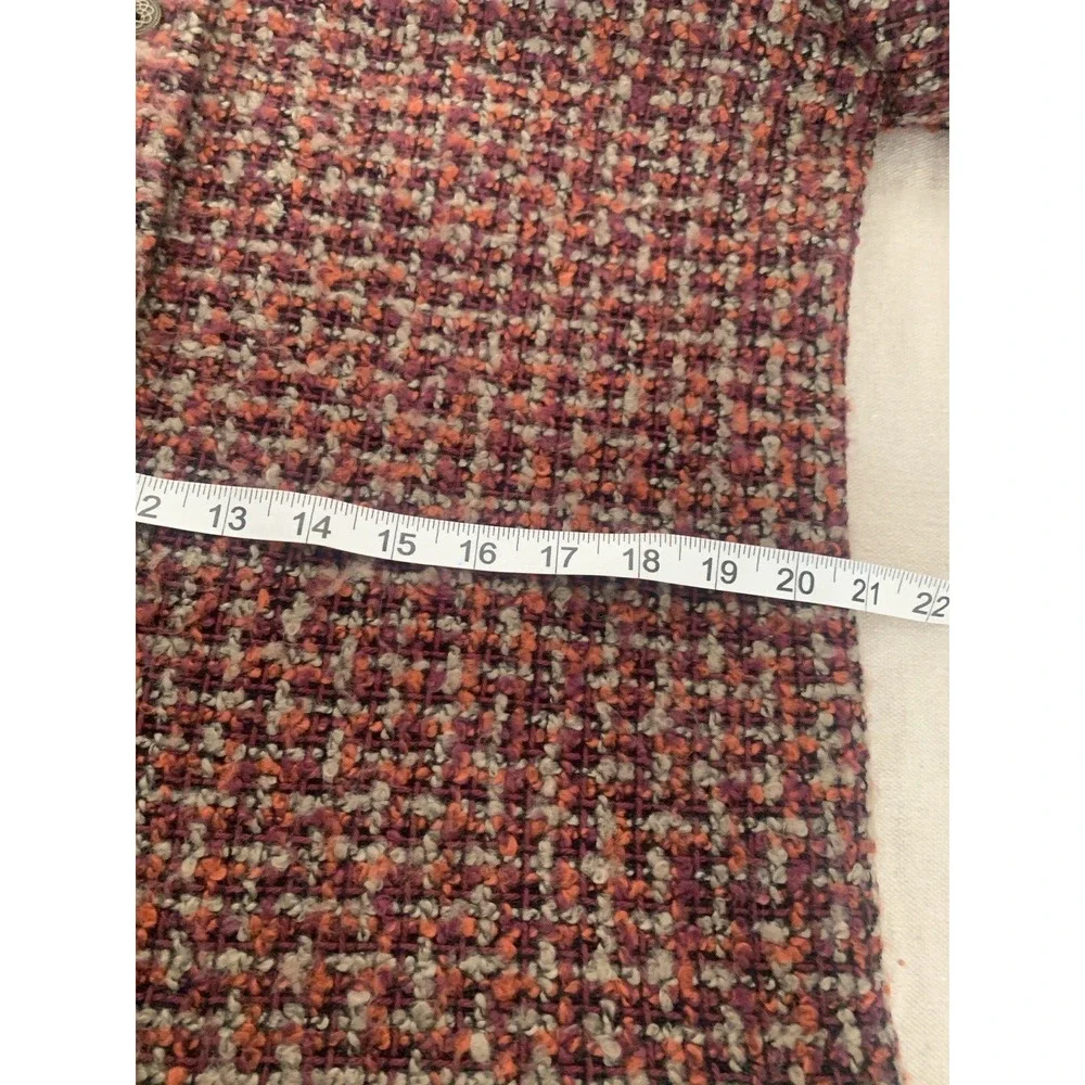 Vtg Alfred Dunner Womens Blazer Size 12P Red Tweed Office Academia Cottage Core